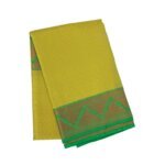 mustard yellow cotton-silk saree