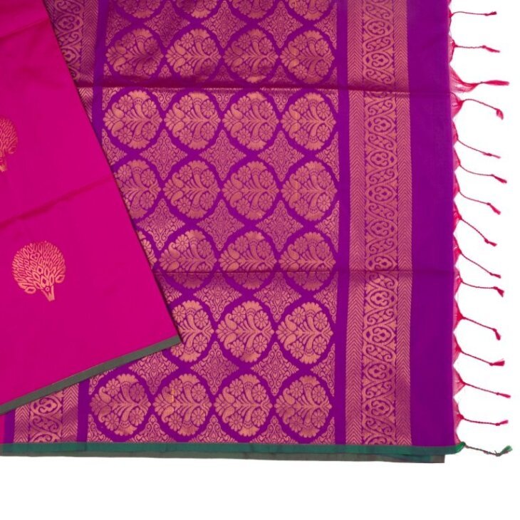 rani pink art silk - Image 2