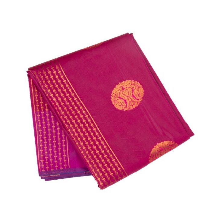 rani pink art silk