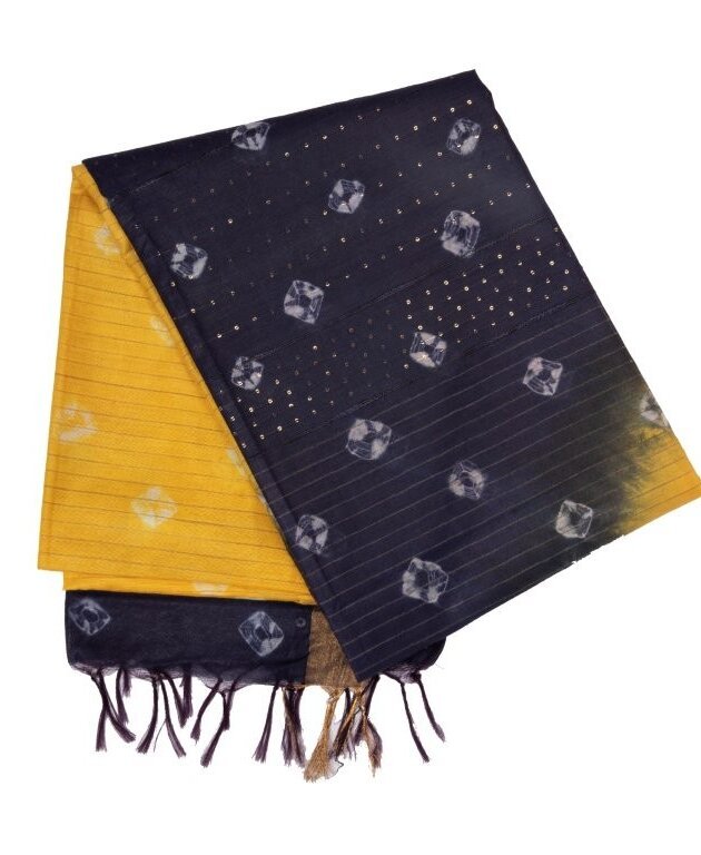 lemon yellow art silk