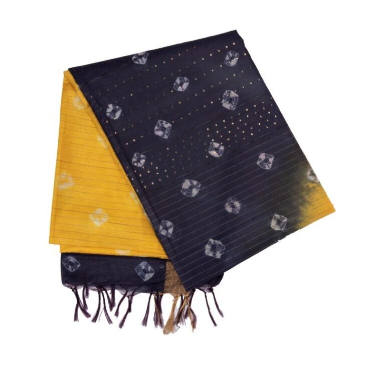 lemon yellow art silk