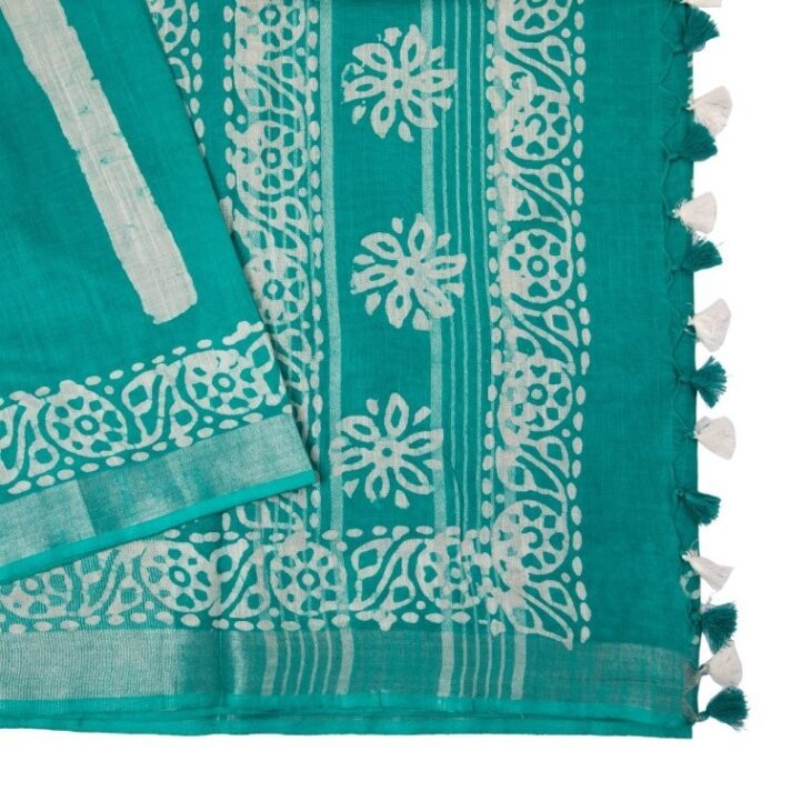sky blue linen - Image 2