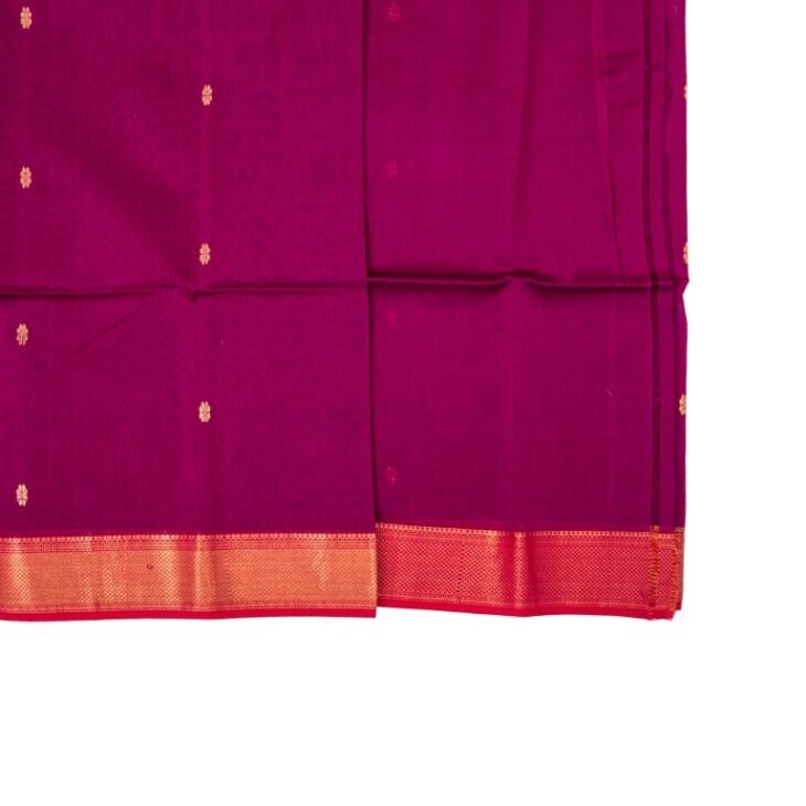 purple maheshwari silk - Image 3