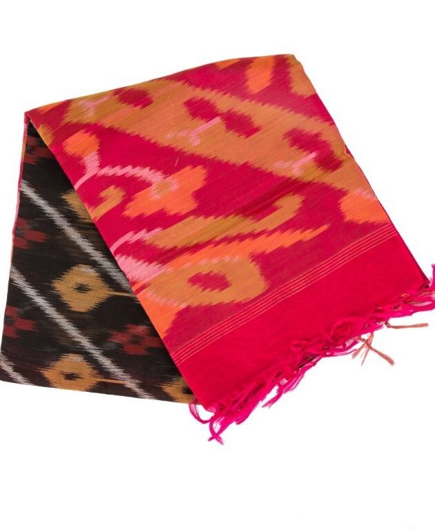black cotton silk