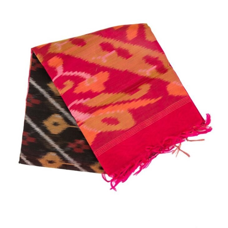 black cotton silk