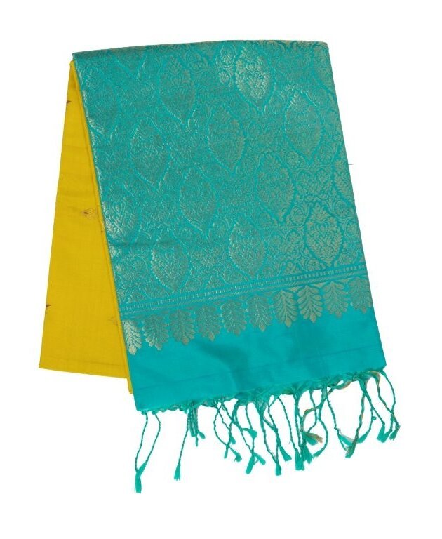 yellow pure silk