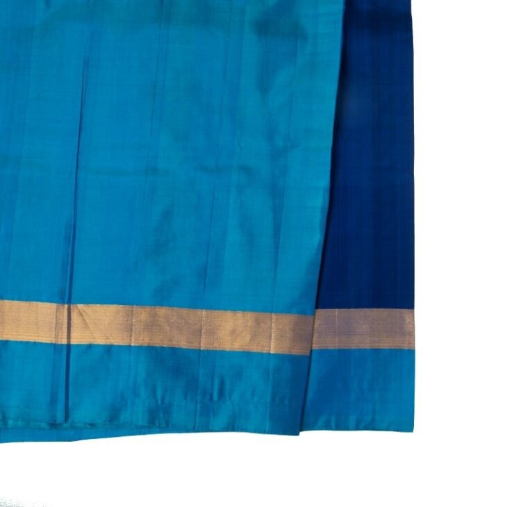 dark blue pure silk - Image 3