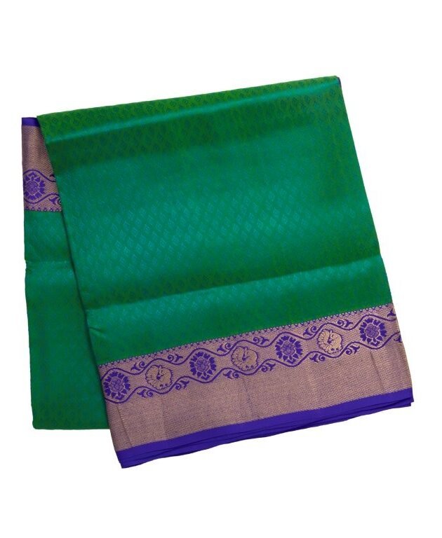 green pure silk