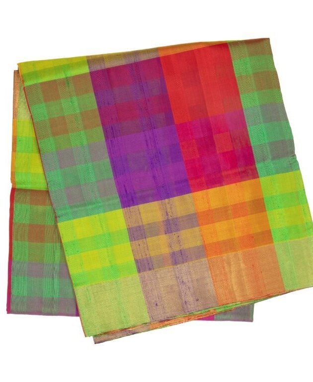 checks pure silk