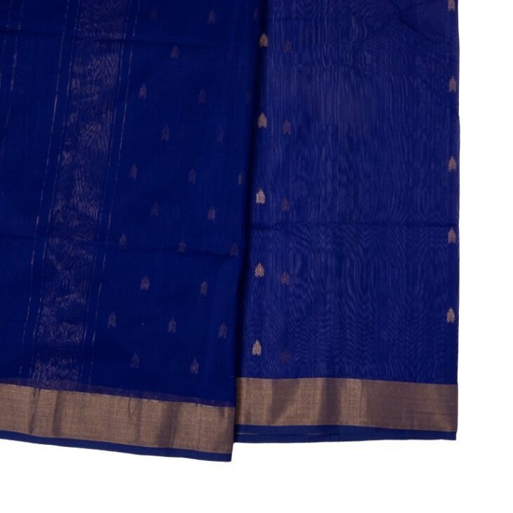dark blue maheshwari silk - Image 3
