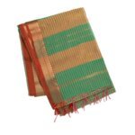 green checks maheshwari silk